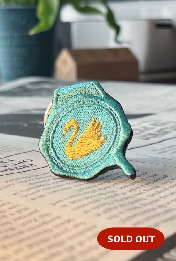 白鳥の封蝋-刺繍リング