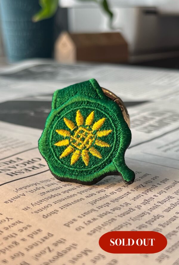 ひまわりの封蝋-刺繍リング