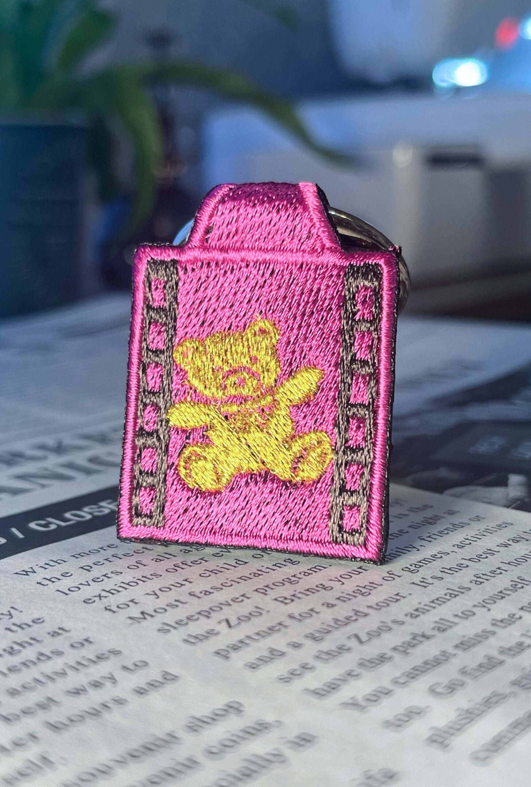 くまのぬいぐるみの刺繍リング - 画像 (3)