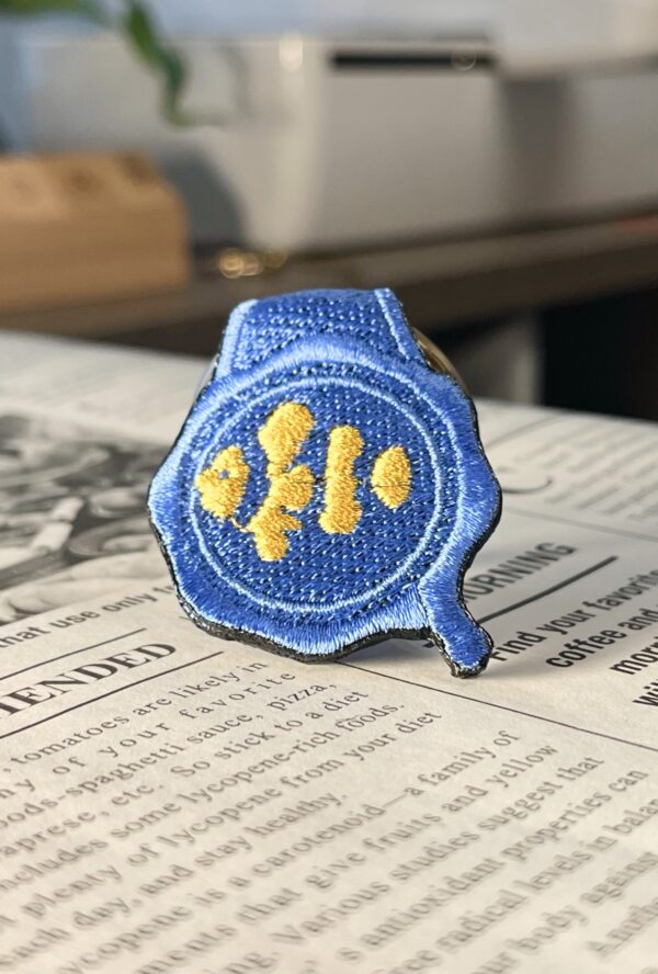 くまのみの刺繍リング