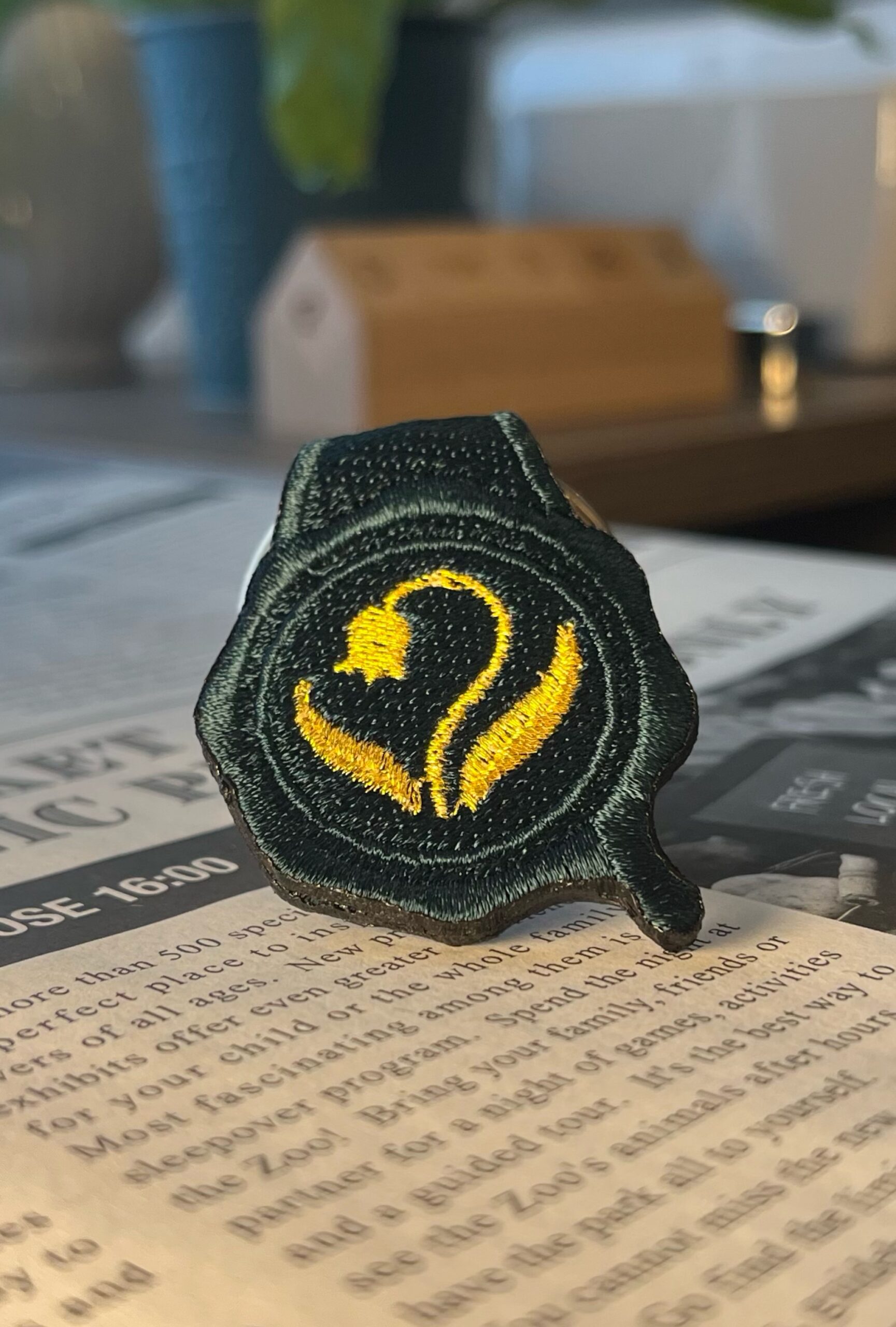 すずらんの刺繍リング