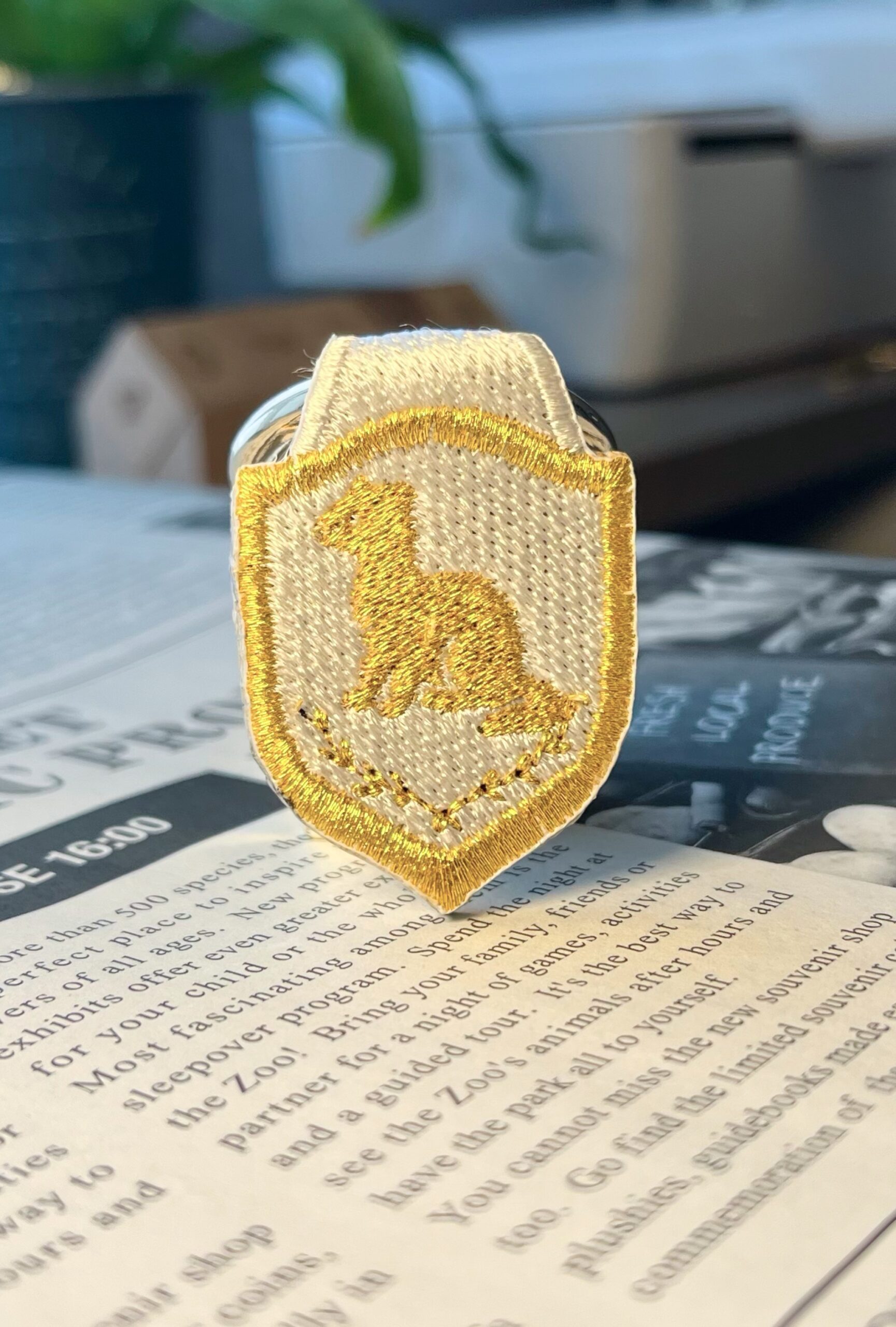 オコジョの刺繍リング - 画像 (4)