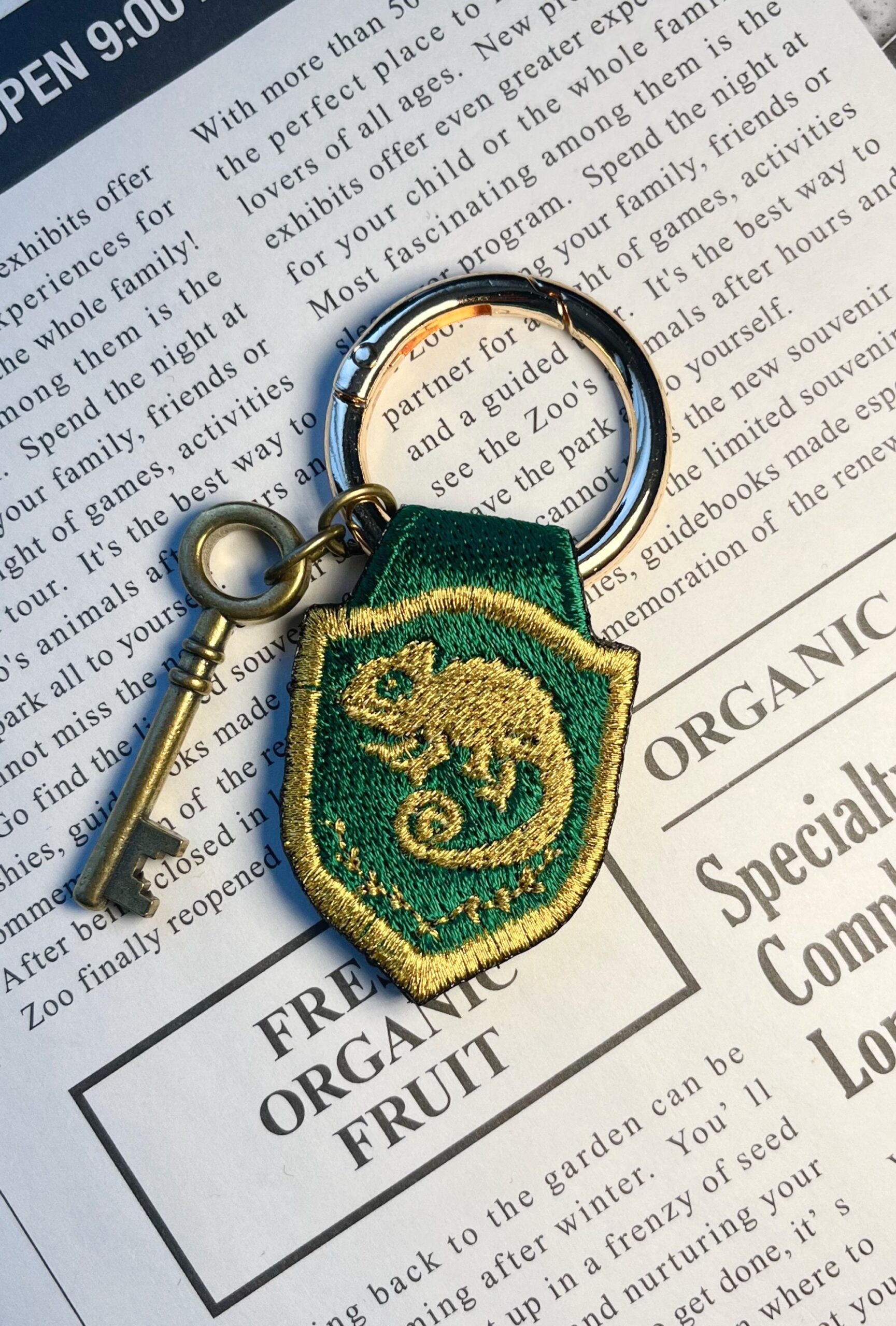 カメレオンの刺繍リング - 画像 (5)