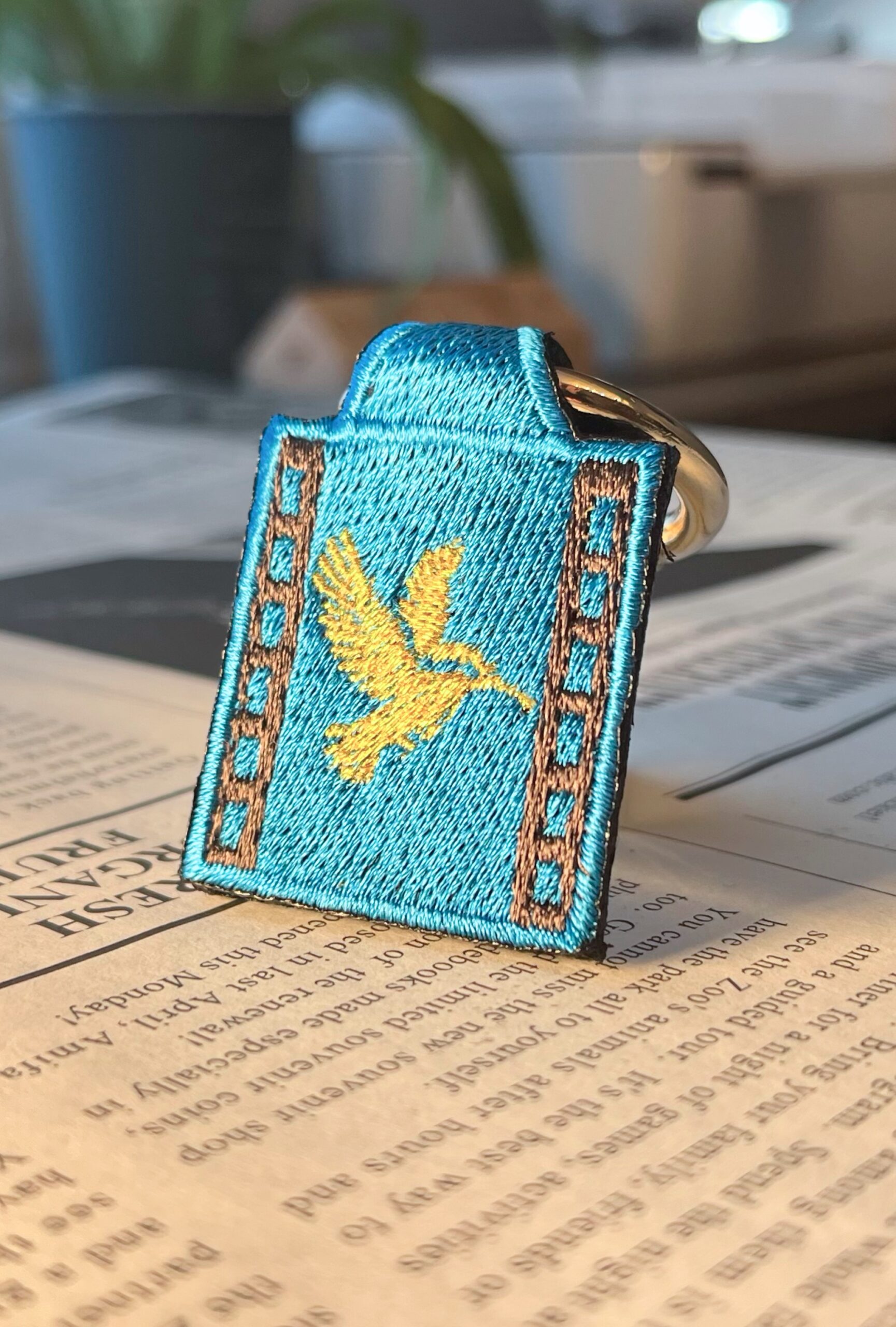 カワセミの刺繍リング - 画像 (2)