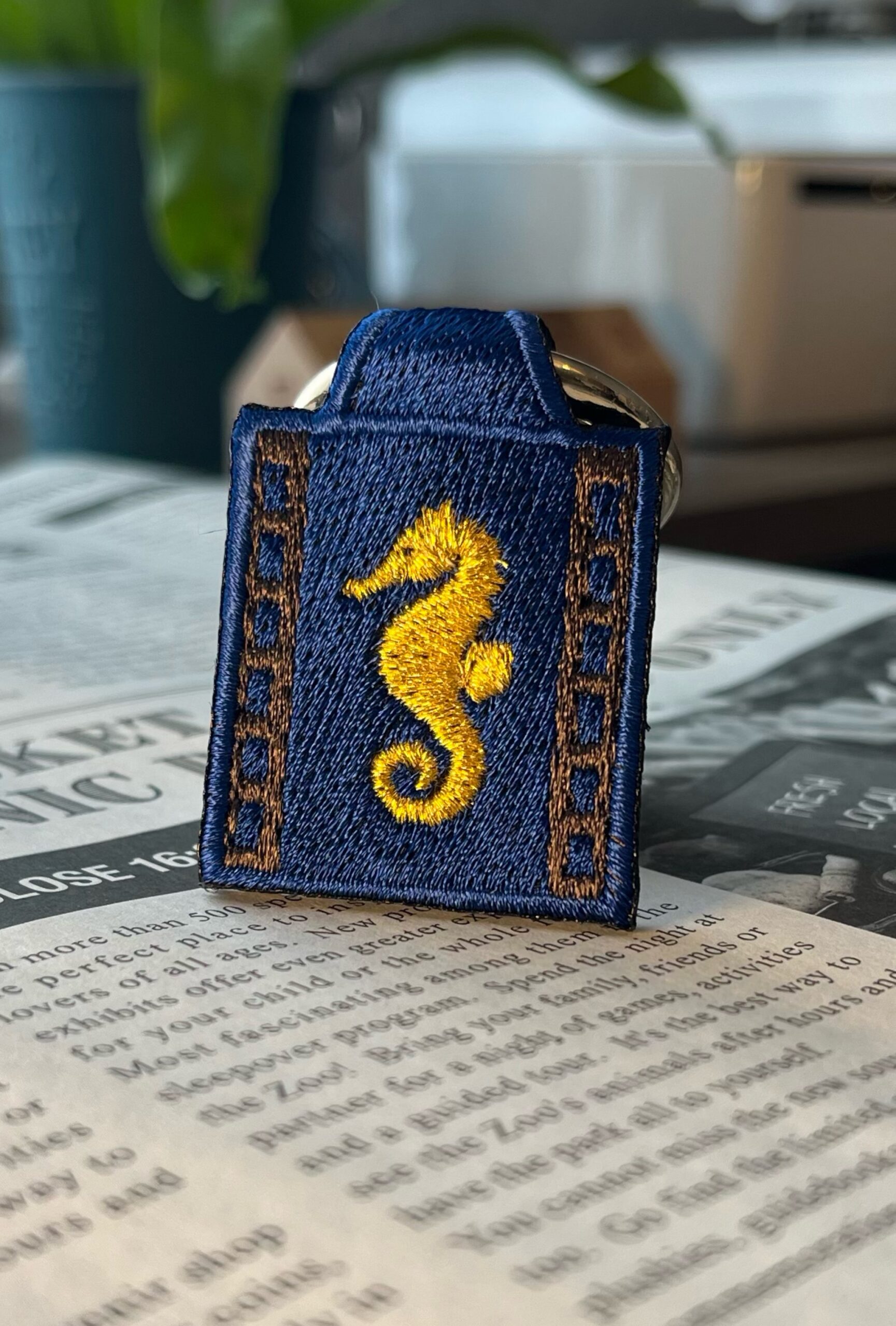 タツノオトシゴの刺繍リング - 画像 (3)