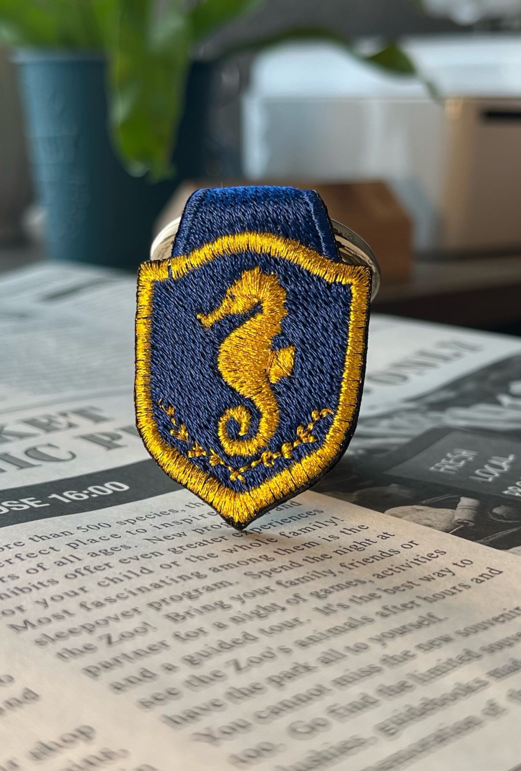 タツノオトシゴの刺繍リング - 画像 (4)