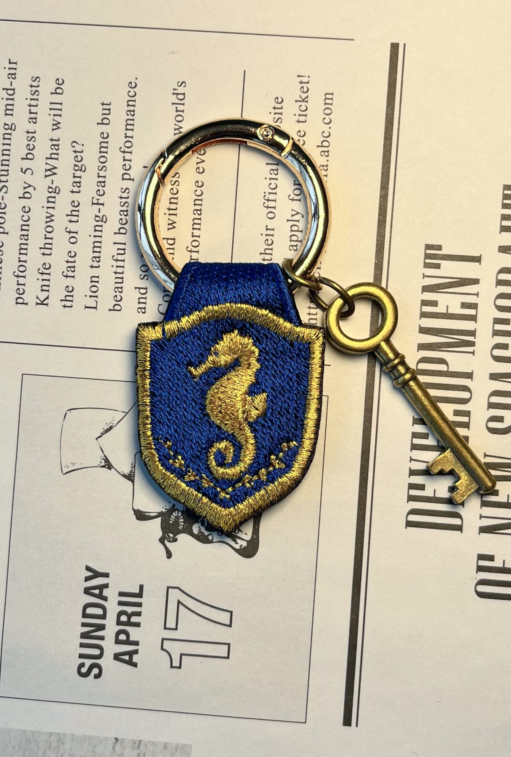 タツノオトシゴの刺繍リング - 画像 (5)