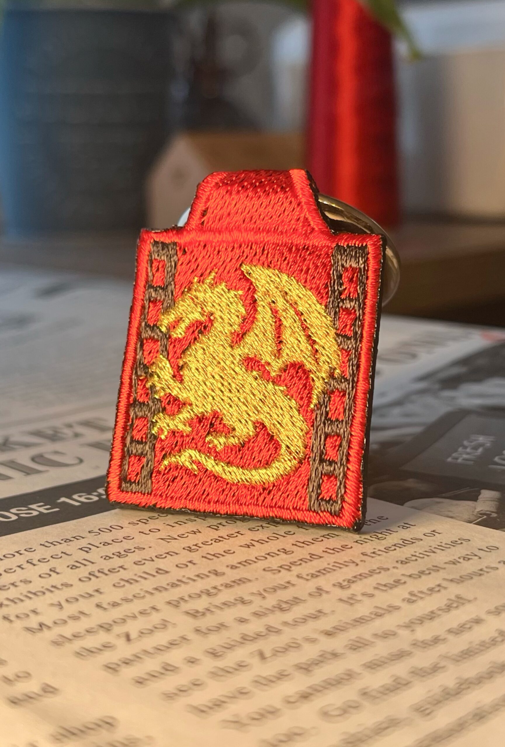 ドラゴンの刺繍リング - 画像 (3)