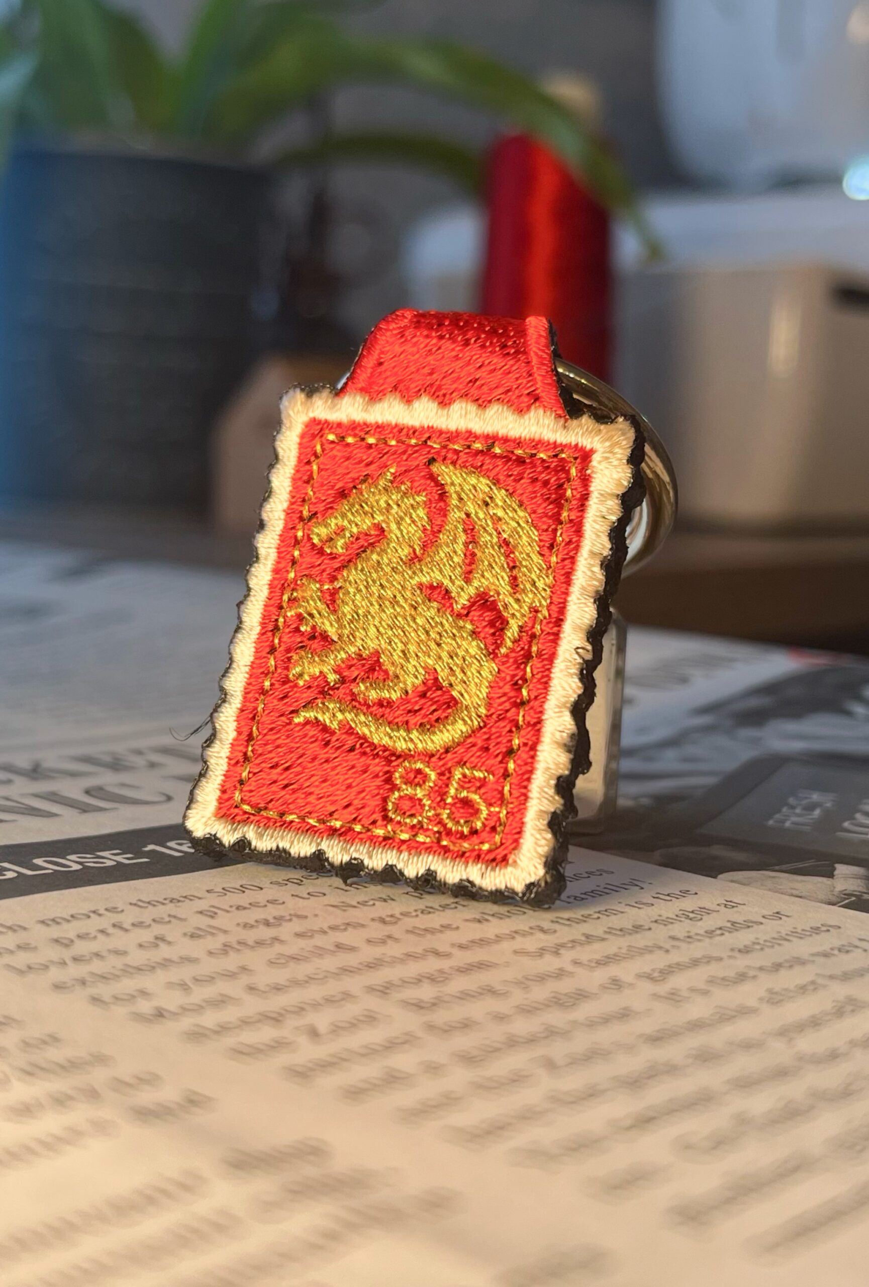 ドラゴンの刺繍リング - 画像 (2)