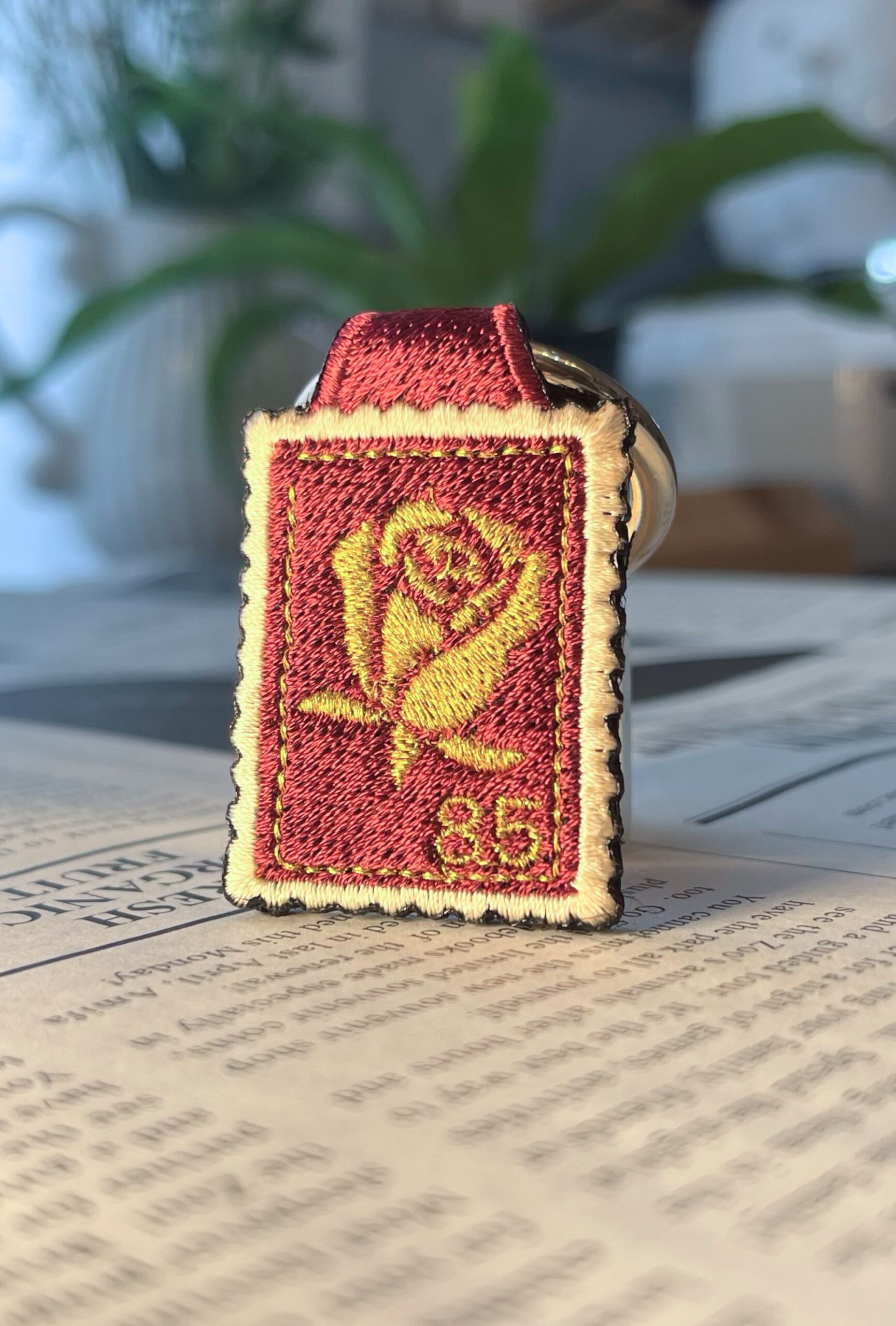 バラの刺繍リング - 画像 (2)