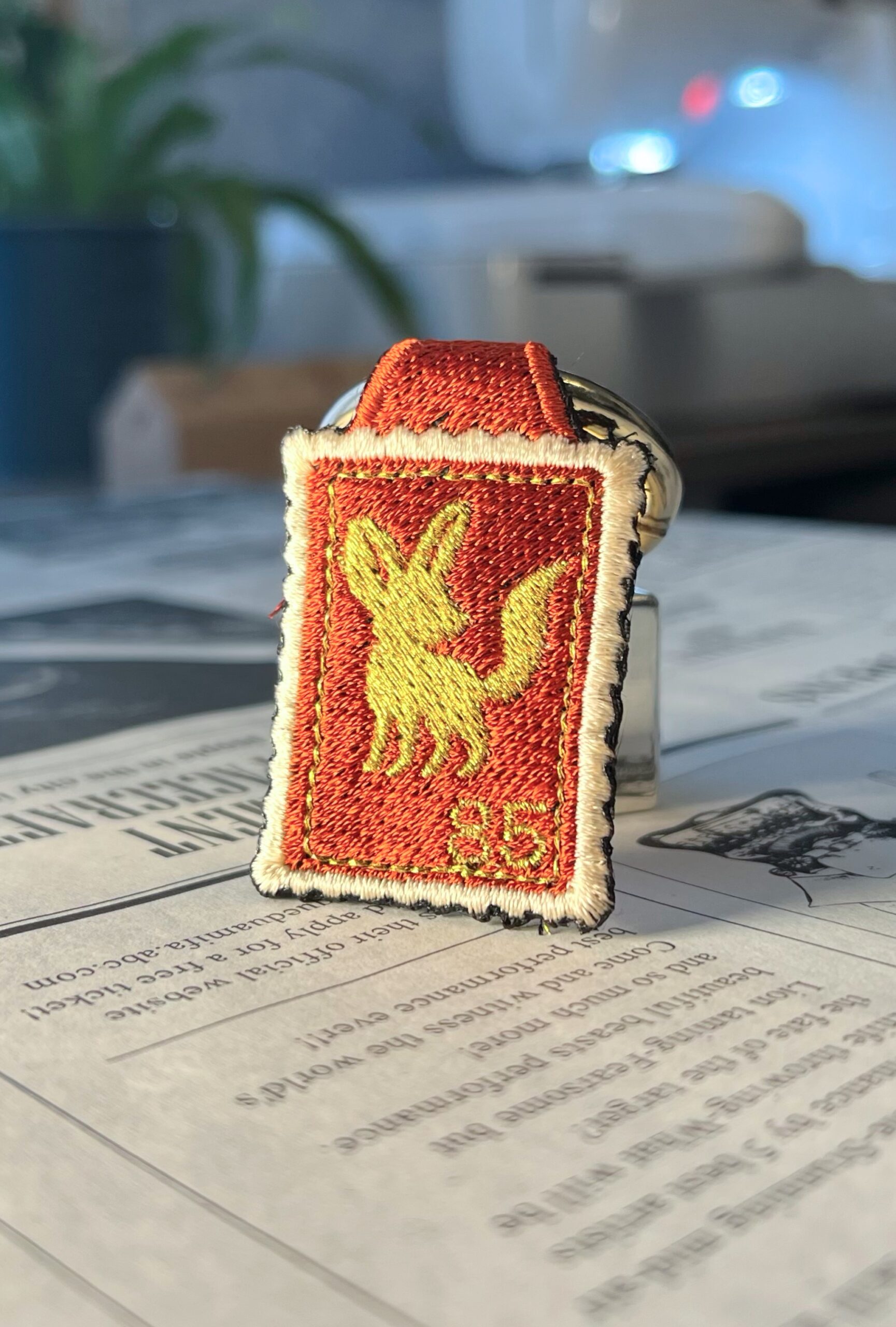 フェネックの刺繍リング - 画像 (2)