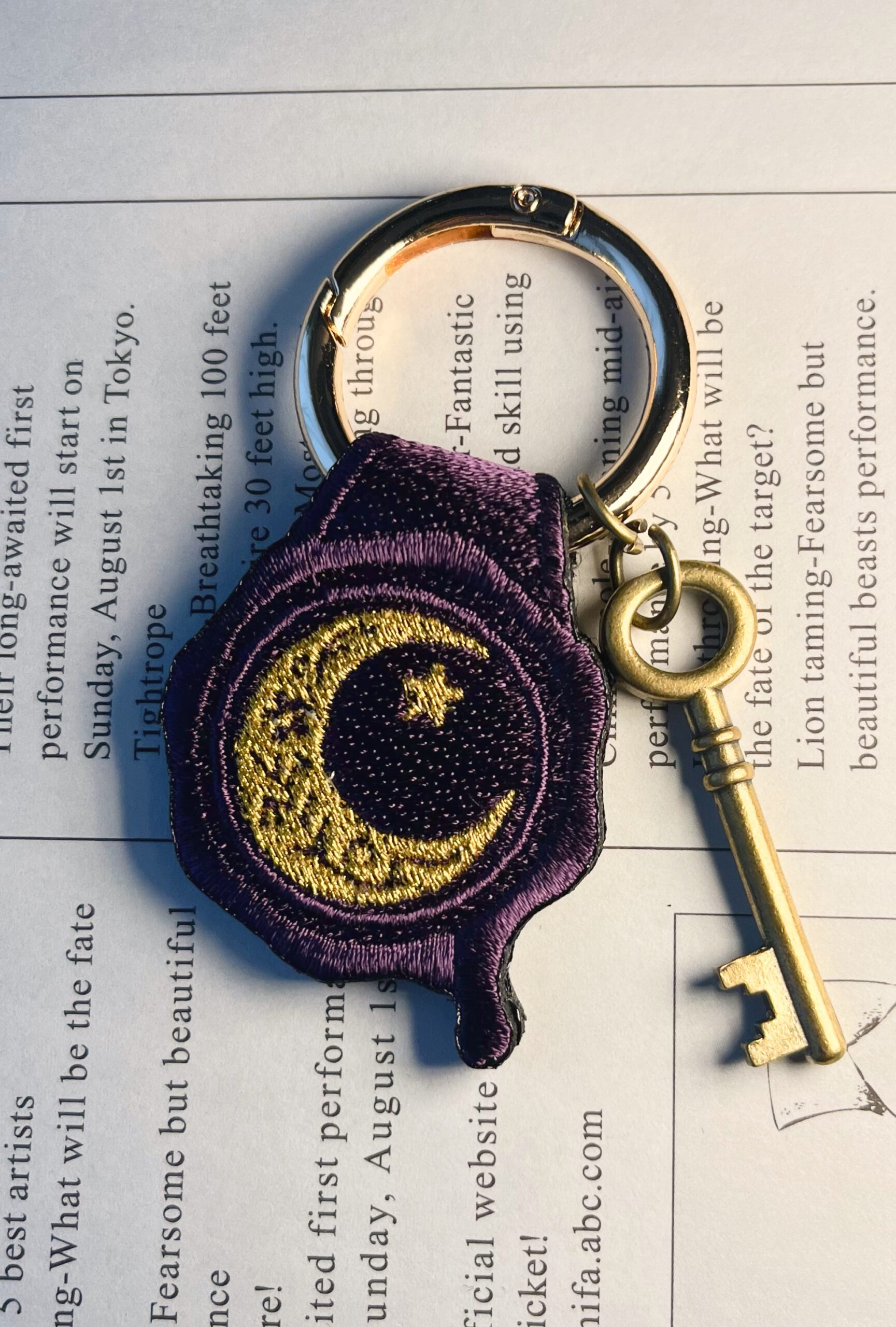 月の刺繍リング - 画像 (4)