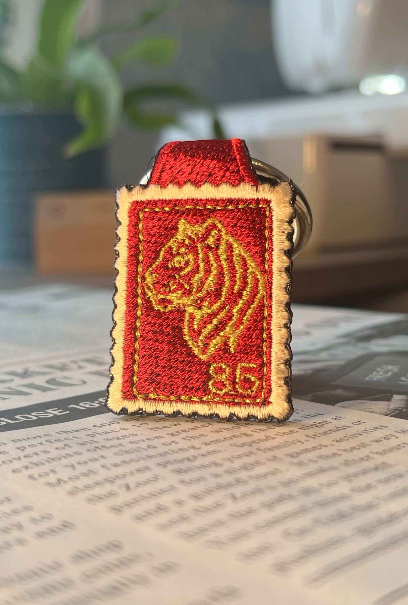 虎の刺繍リング - 画像 (2)