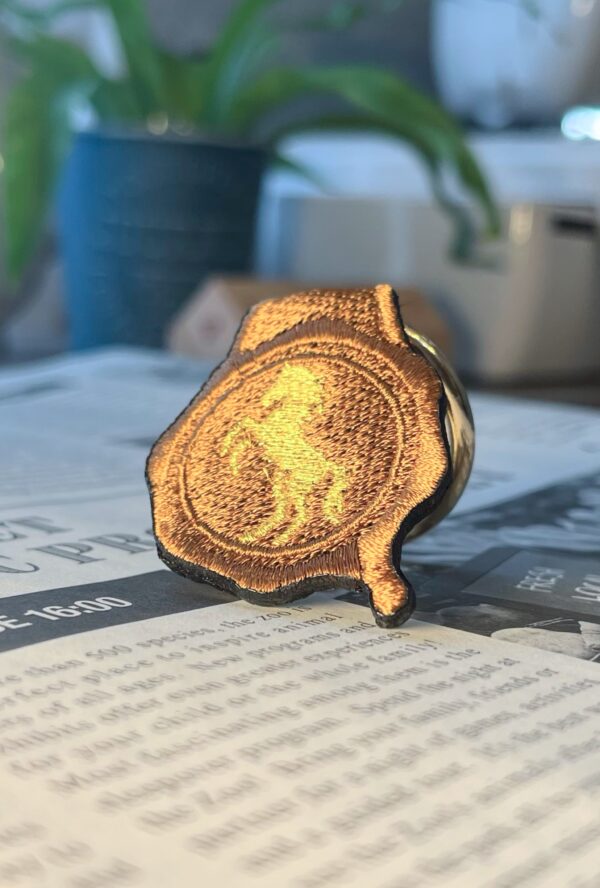 馬の刺繍リング
