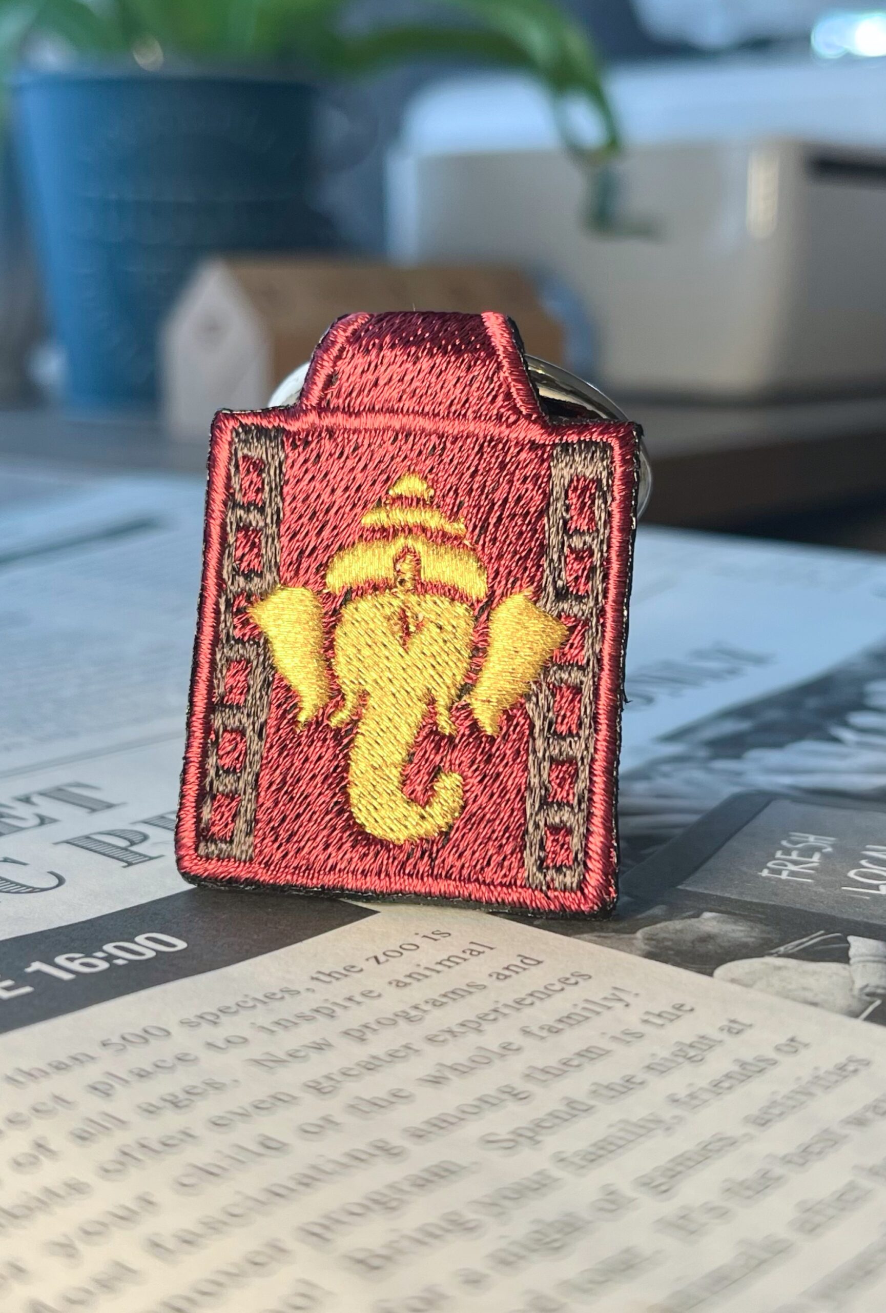 ガネーシャの刺繍リング - 画像 (3)