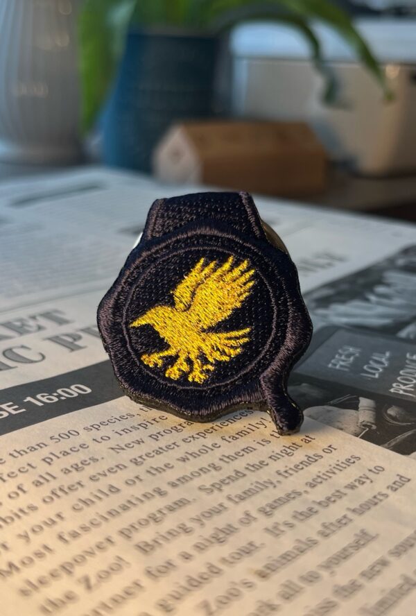 八咫烏の刺繍リング