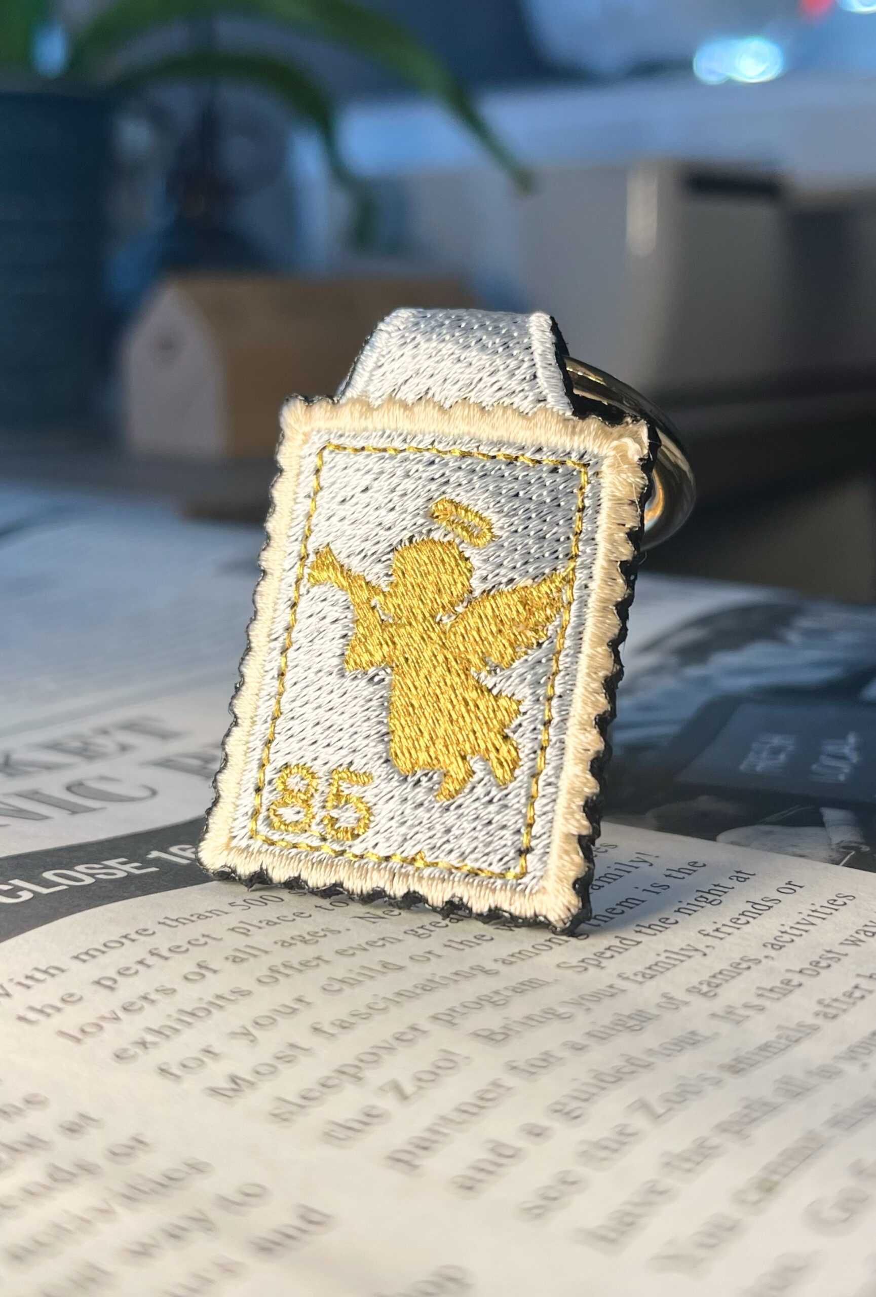 天使の刺繍リング - 画像 (2)