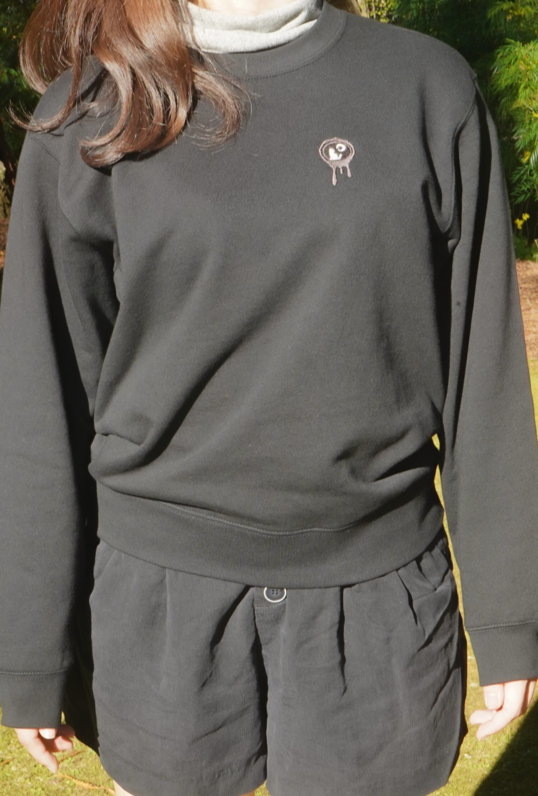 月を望む猫のシーリングスタンプ風のスウェット - 画像 (4)